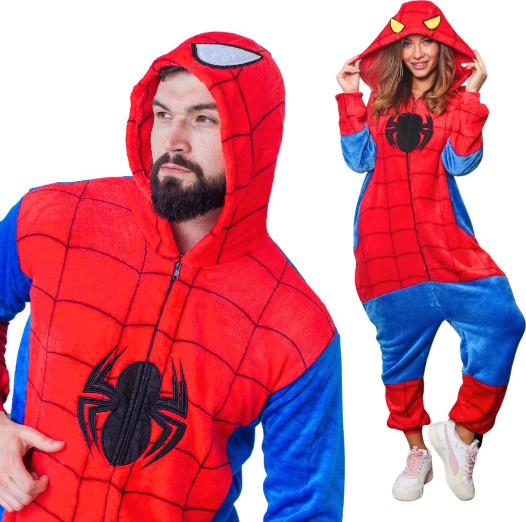 nerd hunters Piżama Onesie Kigurumi Kostium Przebranie Spiderman M: 155 - 165cm