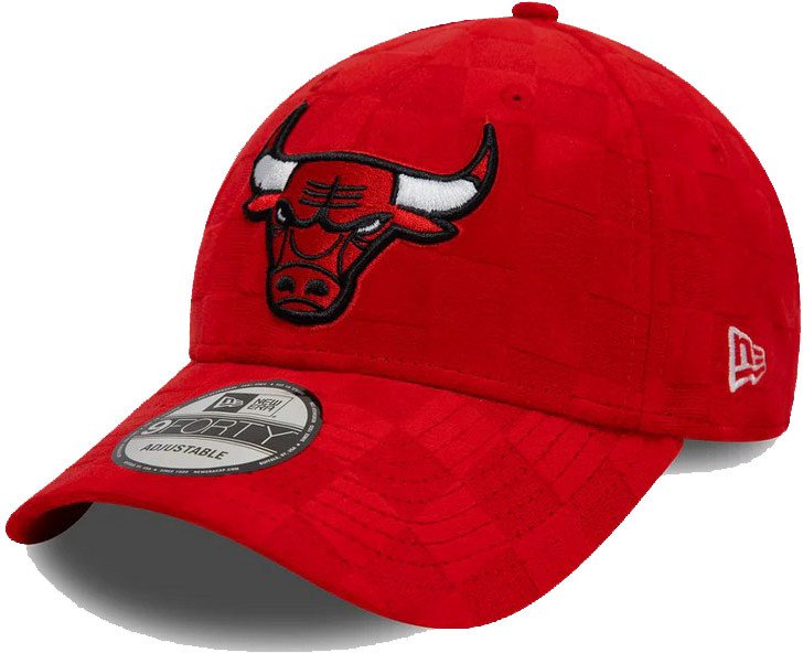 Czapka z daszkiem NEW ERA Chicago Bulls Tonal Check 9FORTY czerwona