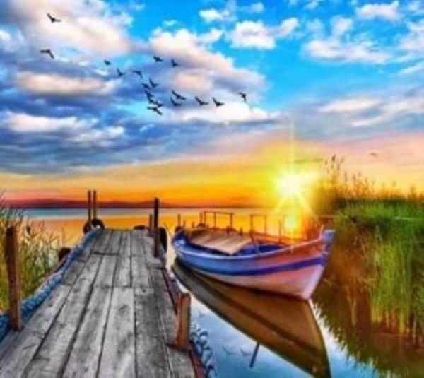 Malowanie po numerach Jezioro 40 x 50 5607