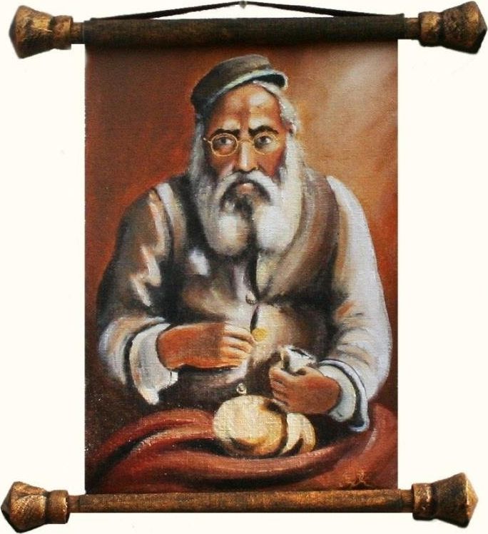 GO-BI Obraz Żyd na szczęście ręcznie malowany 54x82cm uniwersalny