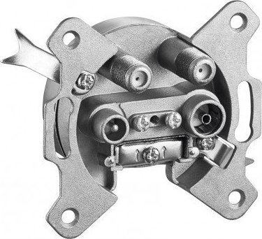 Goobay Potrójne gniazdo antenowe wtykowe/końcowe