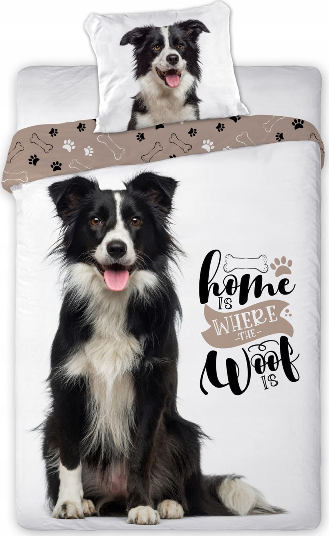 Faro Pościel bawełna 140x200+1p70x90 Best Friends Boder Collie