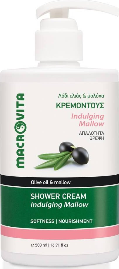 Macrovita MACROVITA kremowy żel pod prysznic ROZPIESZCZAJĄCA MALWA z bio-oliwą i malwą 500ml