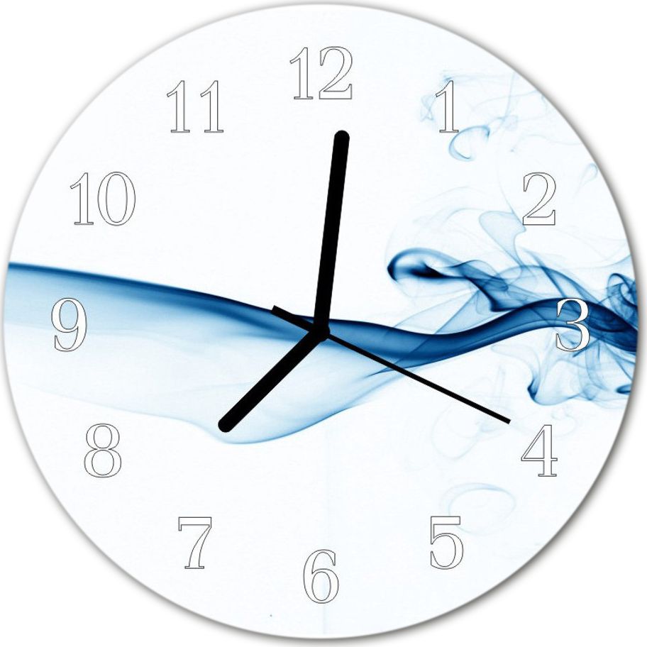Tulup Zegarek na szkle Prezent Abstrakcja dym Sztuka fi 30 cm 34395576