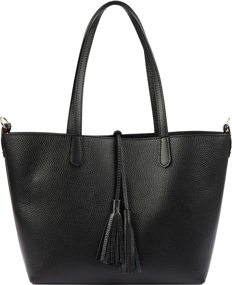 Kemer Torebka damska skórzana 19-85 DOLLARO Czarna