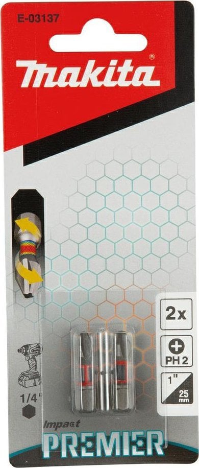 Makita GROT UDAROWY PH2 - 25MM IP TYP C (2szt) MAKITA