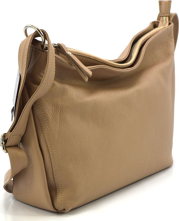 Vera Pelle Skórzana torebka vp925 solidne szycie, przez ramię Nie dotyczy