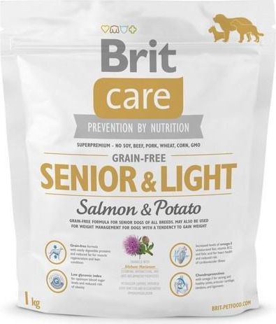 Brit Care Grain-free Senior&Light Salmon & Potato - 1 kg