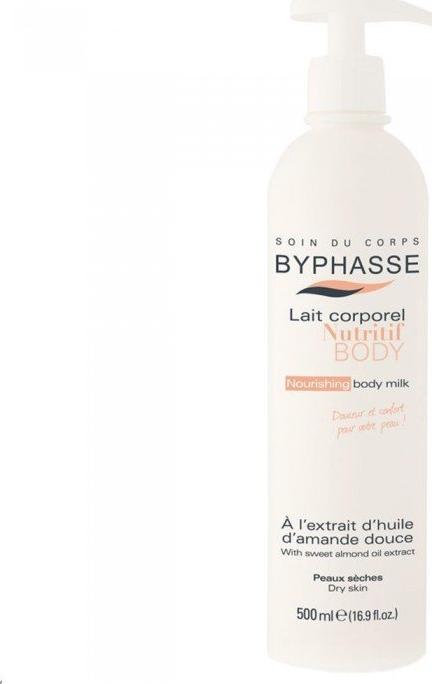 Byphasse BYPHASSE_Lait Corporel Nutritif migdałowe mleczko do ciała do suchej skóry 500ml