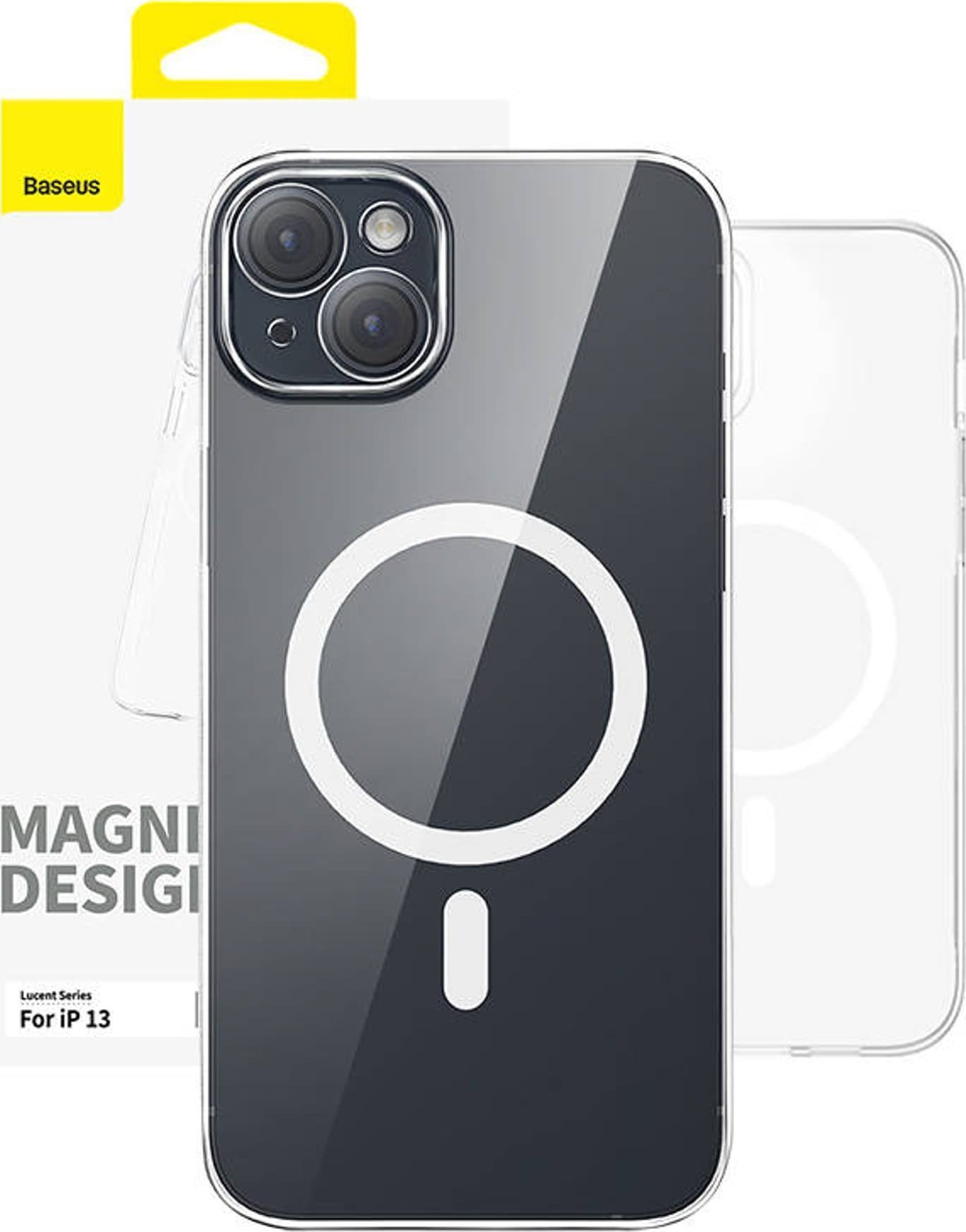 Baseus Magnetyczne Etui na telefon IP13 Baseus OS-Lucent Series (Przezroczysty)