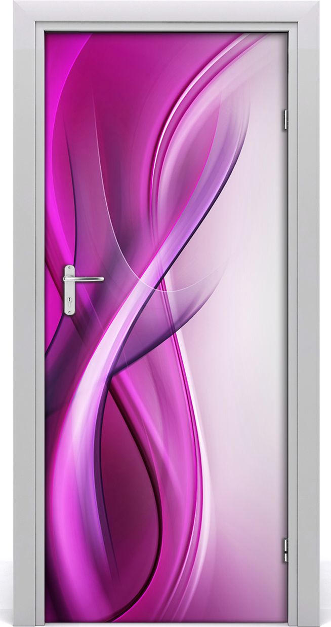 Tulup Fototapeta samoprzylepna na drzwi 85 x 205 cm Różowa fala