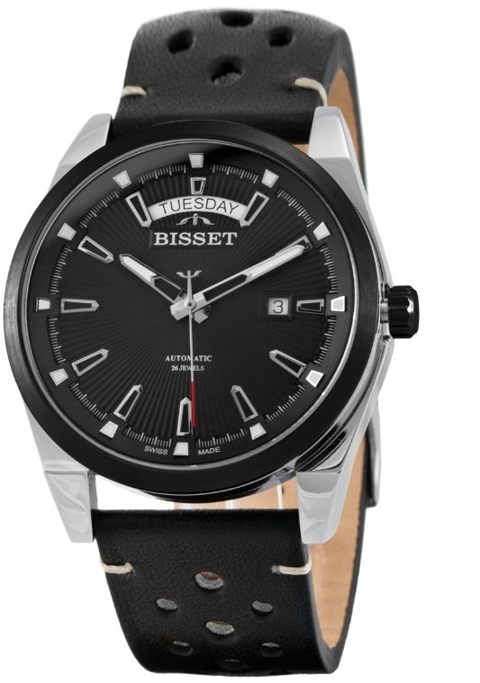 Zegarek Bisset Szwajcarski męski zegarek z szafirowym szkłem AUTOMAT czt