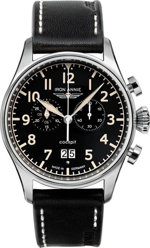 Zegarek Iron Annie Zegarek Iron Annie Cockpit 5186-2 quartz Czarny uniwersalny