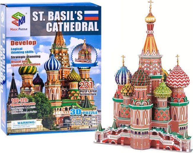 Jokomisiada Puzzle 3D 231 el cerkiew Plac Czerwony ZA2215
