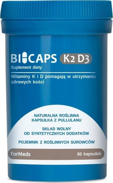 Formeds Bicaps K2 100 ug + D3 2000 IU 60 porcji 60 kapsułek ForMeds