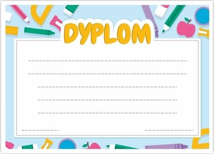 LearnHow Dyplom A4 uniwersalny - Przybory 10szt