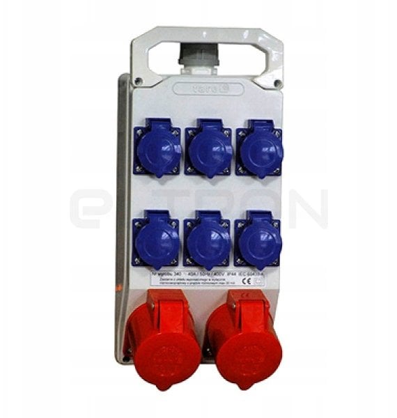 Rozdzielnica przenośna 2x32A/5P 6x230V 340