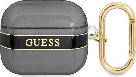 Guess Etui ochronne Strap Collection do AirPods 3 czarne