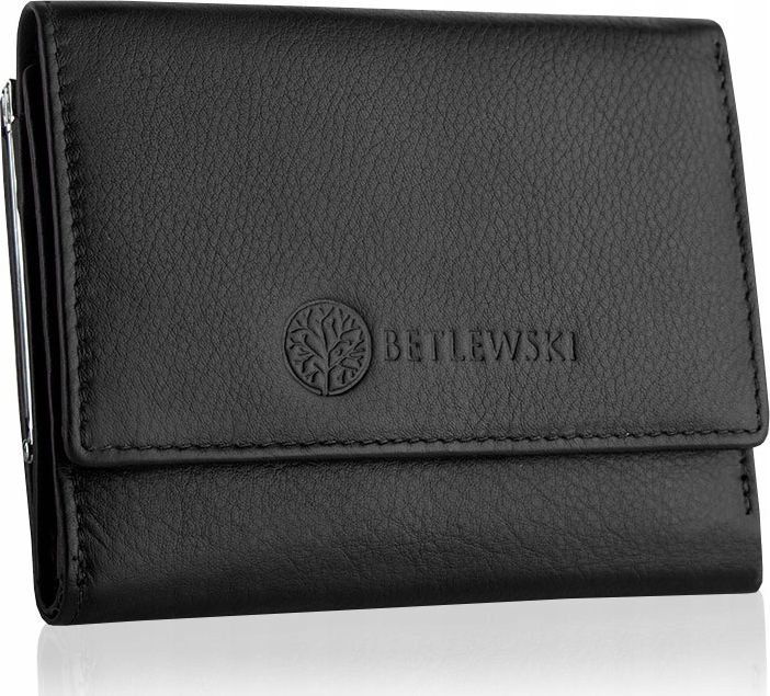 Betlewski BETLEWSKI Skórzany portfel damski SOFTLY