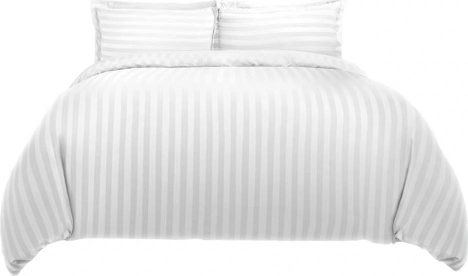 PIRUU Pościel bawełniana 140x200 Adamaszek komplet 2 części