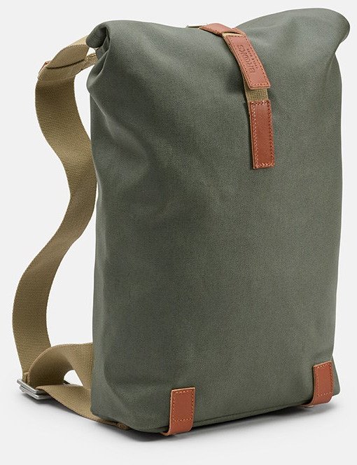 Plecak BROOKS PICKWICK COTTON CANVAS, Sage Green/Honey, Pojemność 12L, Wodoodporna bawełna (NEW)