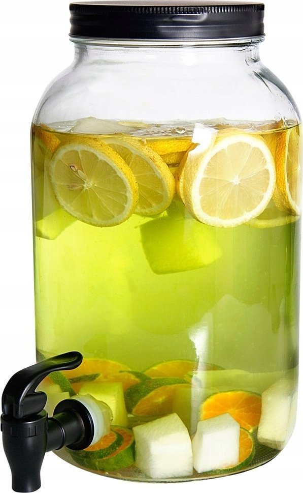 Vilde Słój do napojów z kranikiem szklany 3,2 l