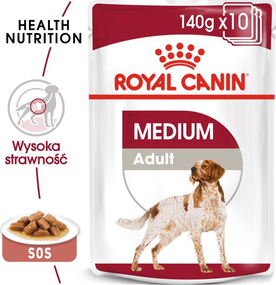 Royal Canin Karma ROYAL CANIN SHN Medium Adult w sosie 10X140G