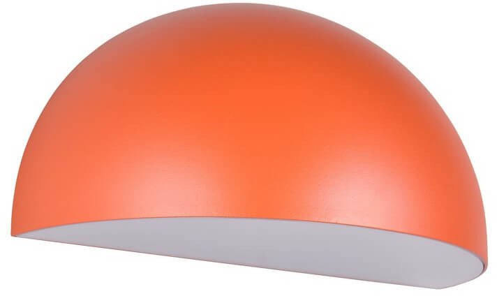 Ścienna lampa metalowa MAAS 262460140 kopuła IP44 pomarańczowa