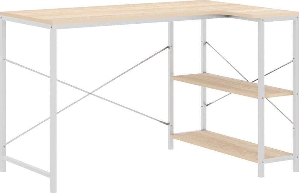 Biurko vidaXL 30214 Biało-Beżowe 110 cm x 72 cm