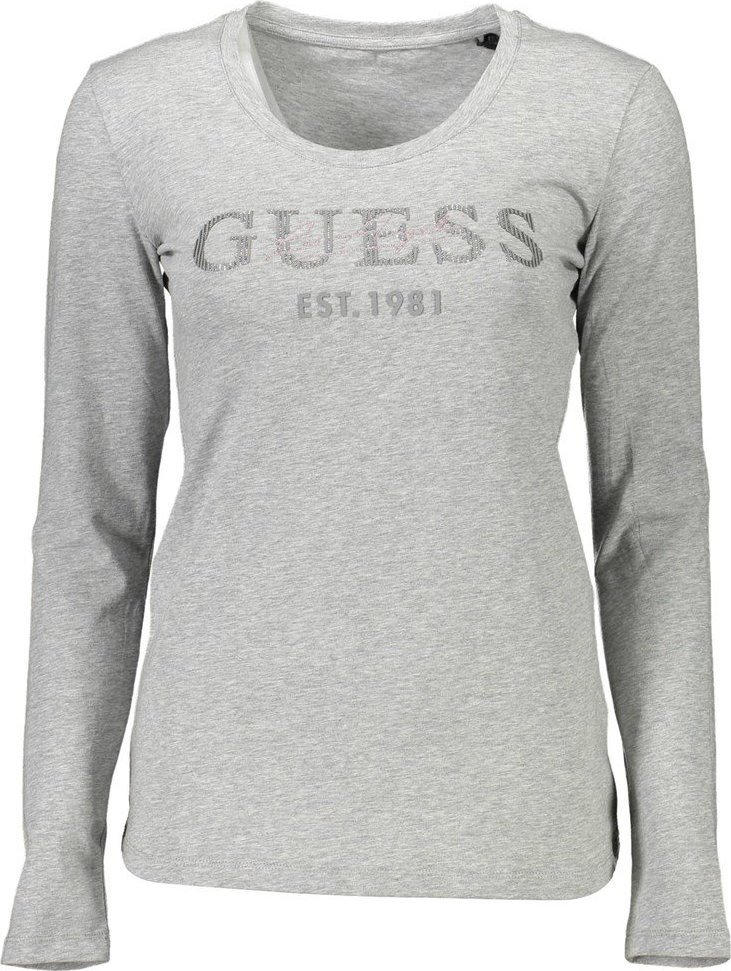 Guess GUESS JEANS T-SHIRT Z DŁUGIM RĘKAWEM DAMSKI SZARY XS EU