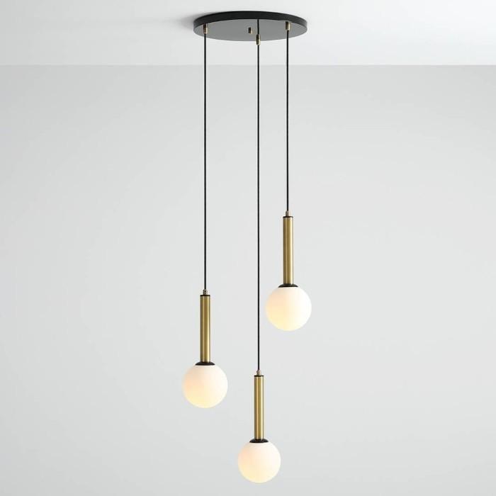 Lampa wisząca Aldex Kaskada lampa wisząca RINN modernistyczny zwis szklany biały