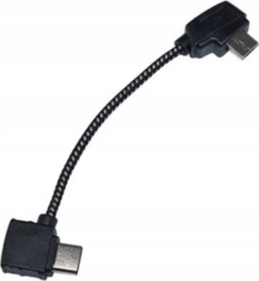Kabel USB BRDRC USB-C - microUSB 0.1 m Czarny