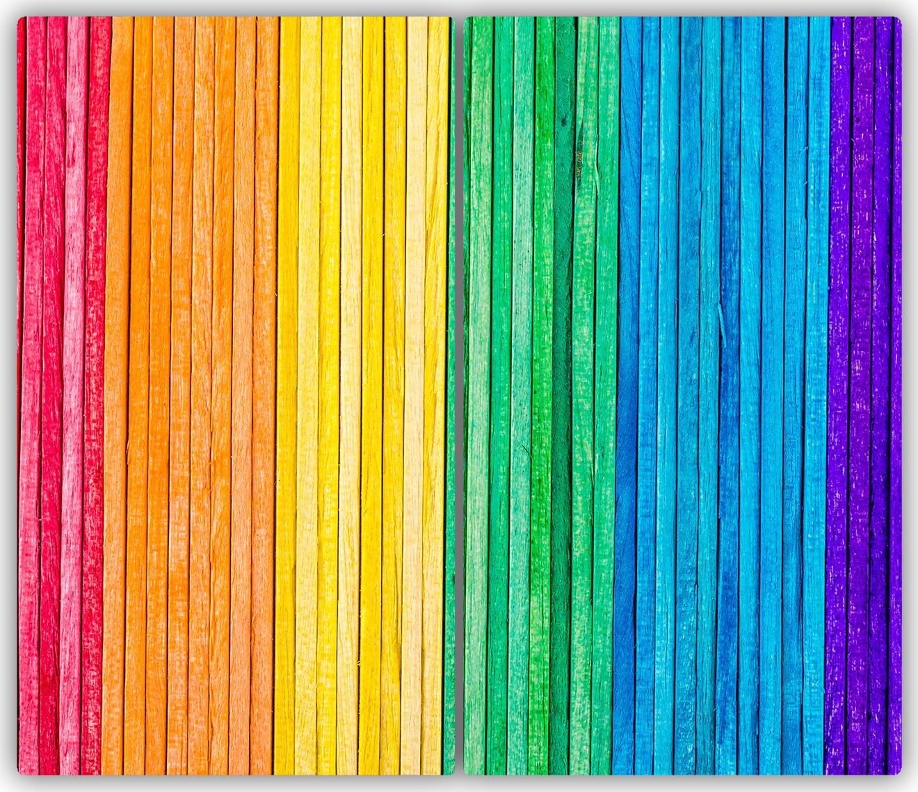 Deska do krojenia Tulup szklana Kolorowe paski 6 52x30cm 2szt.