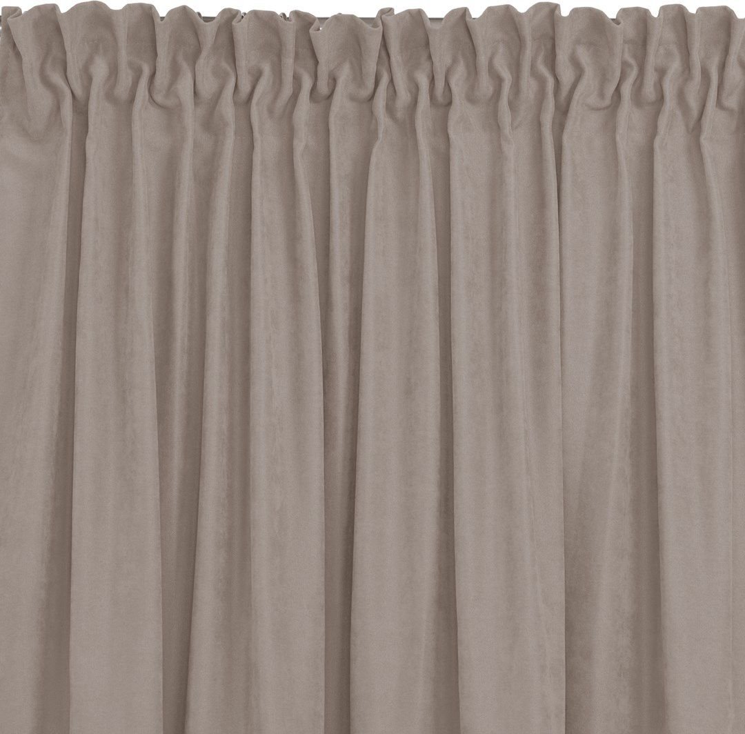 Homede Homede Zasłona MILANA szenilowa na taśmie smok 220x300 pudrowy róż wzór 6