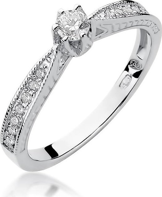 Best Diamonds złoty pierścionek z brylantem 0.30ct 23