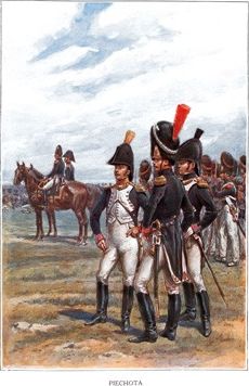 plakat Wojsko Polskie - Księstwo Warszawskie - Piechota format A3