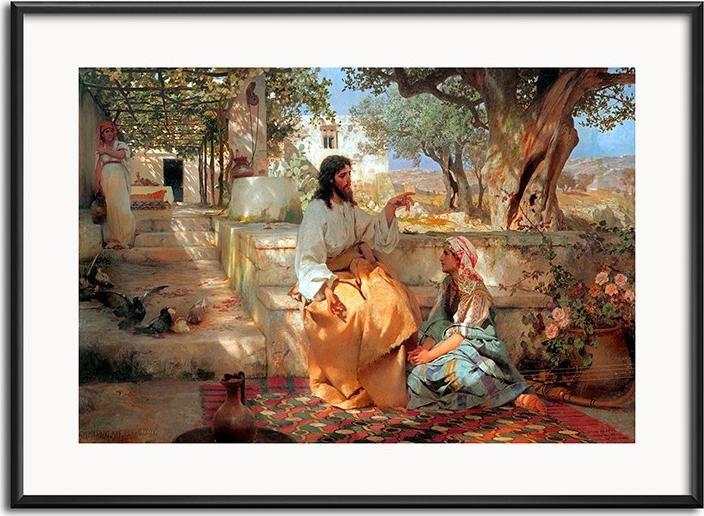 ART-POL Obraz Jezus głoszący na Górze oliwnej 31x41cm