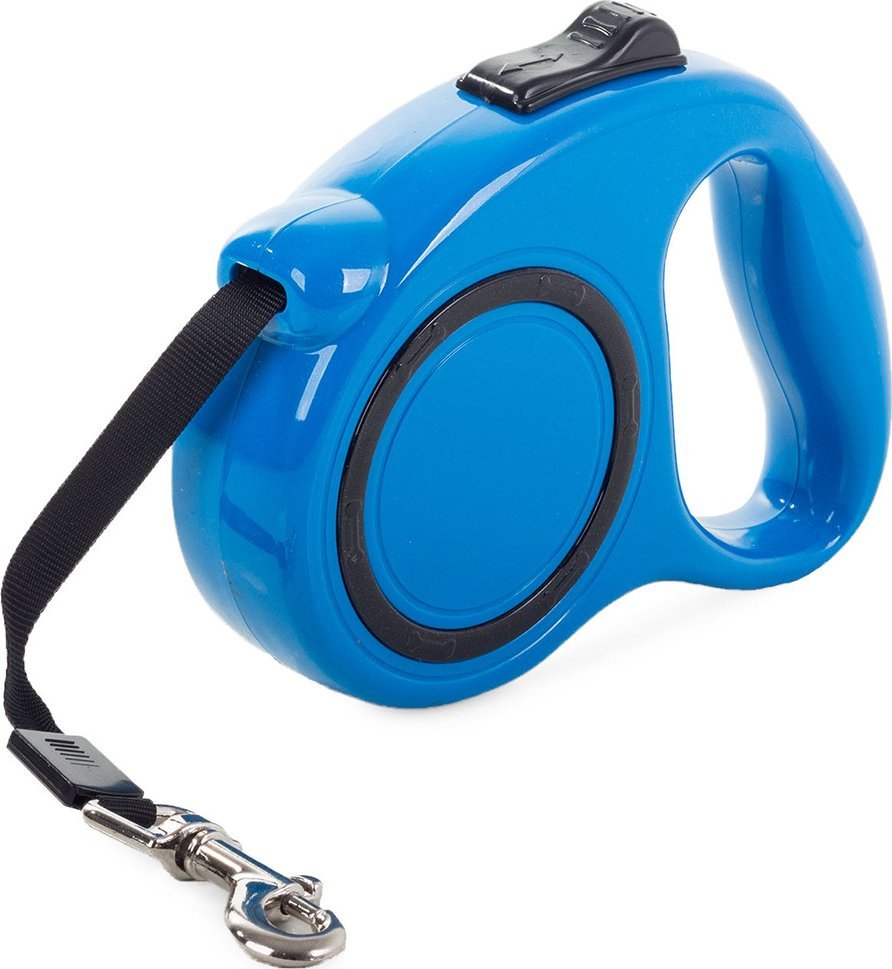 Przyjaciele Smycz automatyczna dla psa blokada taśma 5m 15kg Smycz automatyczna dla psa blokada taśma 5m 15kg