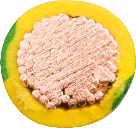 Elektrokabel Przewód instalacyjny H07V-K (LgY) 1 żółto-zielony /100m/