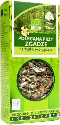 Dary Natury HERBATKA POLECANA PRZY ZGADZE BIO 50 g - DARY NATURY