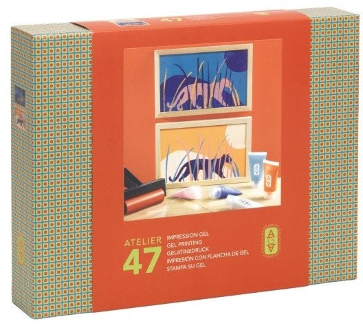 Djeco AGA - Warsztat kreatywny 47 - Druk z płytą żelową