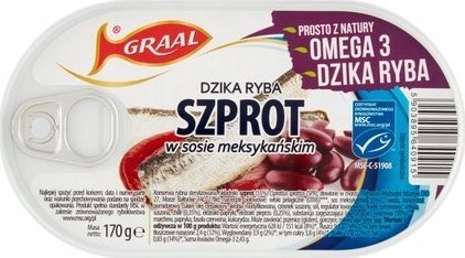 Graal Grall Szprot w sosie meksykańskim 170 g