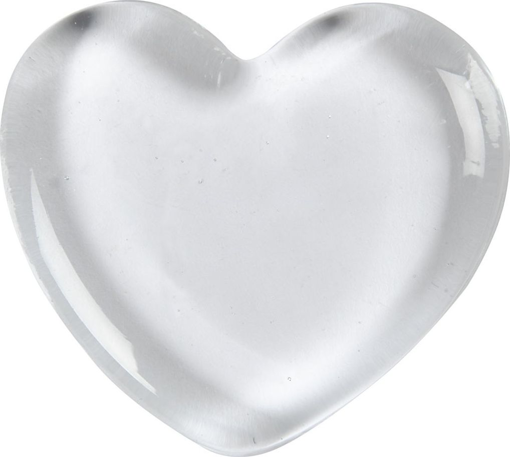 Creativ Company Szklane Serce 6,5x6,5x1 cm
