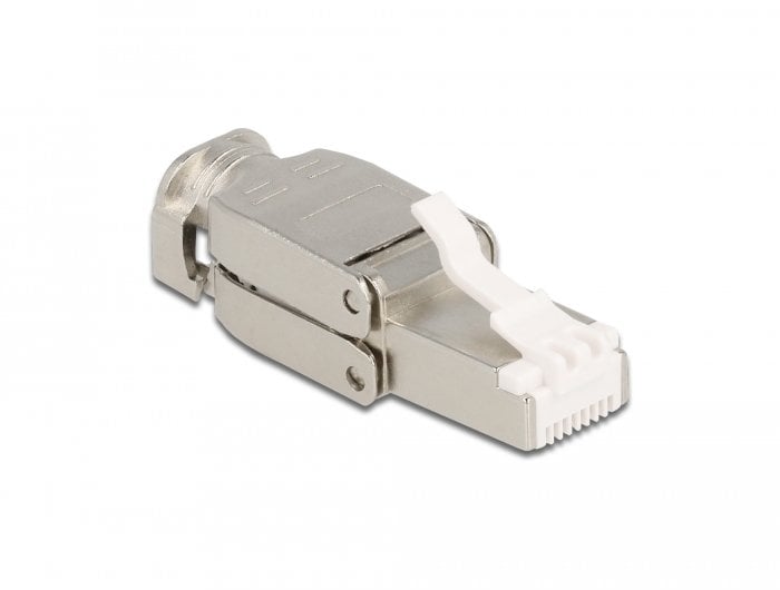 Delock RJ45 męski Cat.6A STP bez użycia narzędzi