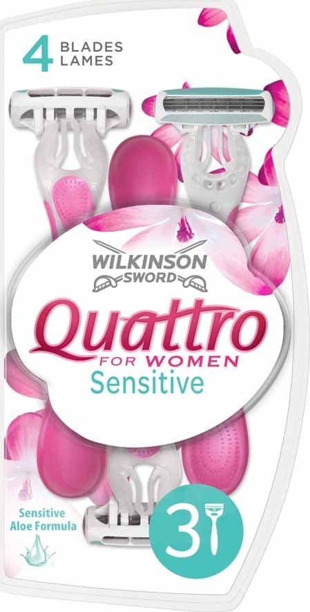 WILKINSON_My Intuition Quattro Smooth Sensitive jednorazowe maszynki do golenia 3szt