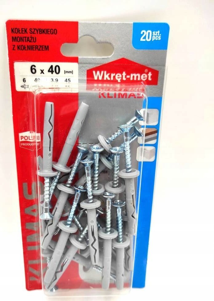 Wkręt-met BLI KOŁ.DO SZYBK.MONTAŻU 6X40 Z KOŁ kod: