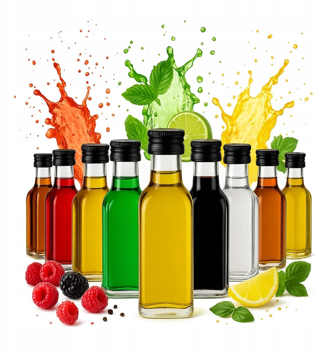 50x Butelka Szklana MARASCA 20ml na Nalewki Próbki Alkohol Prezent Butelki