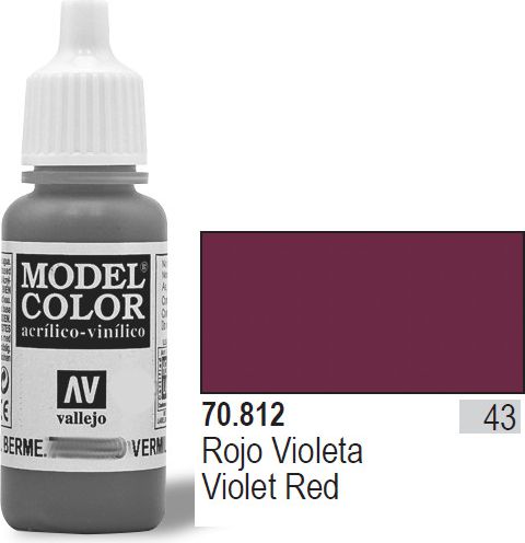 Vallejo Farba Nr43 Violet Red Matt 17ml - 70812