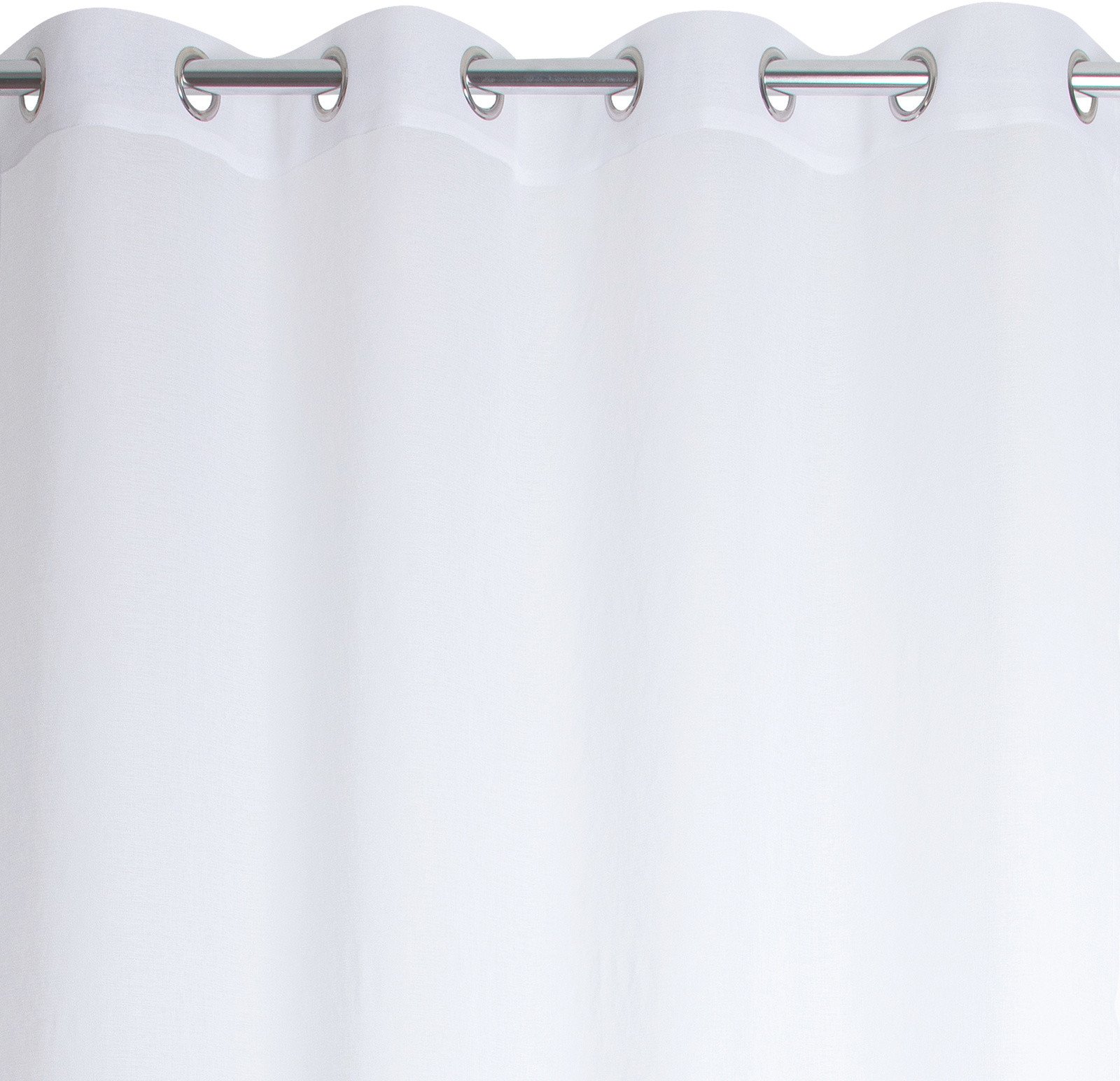 Firana LIM-HOME na przelotkach 140 x 260 cm biała