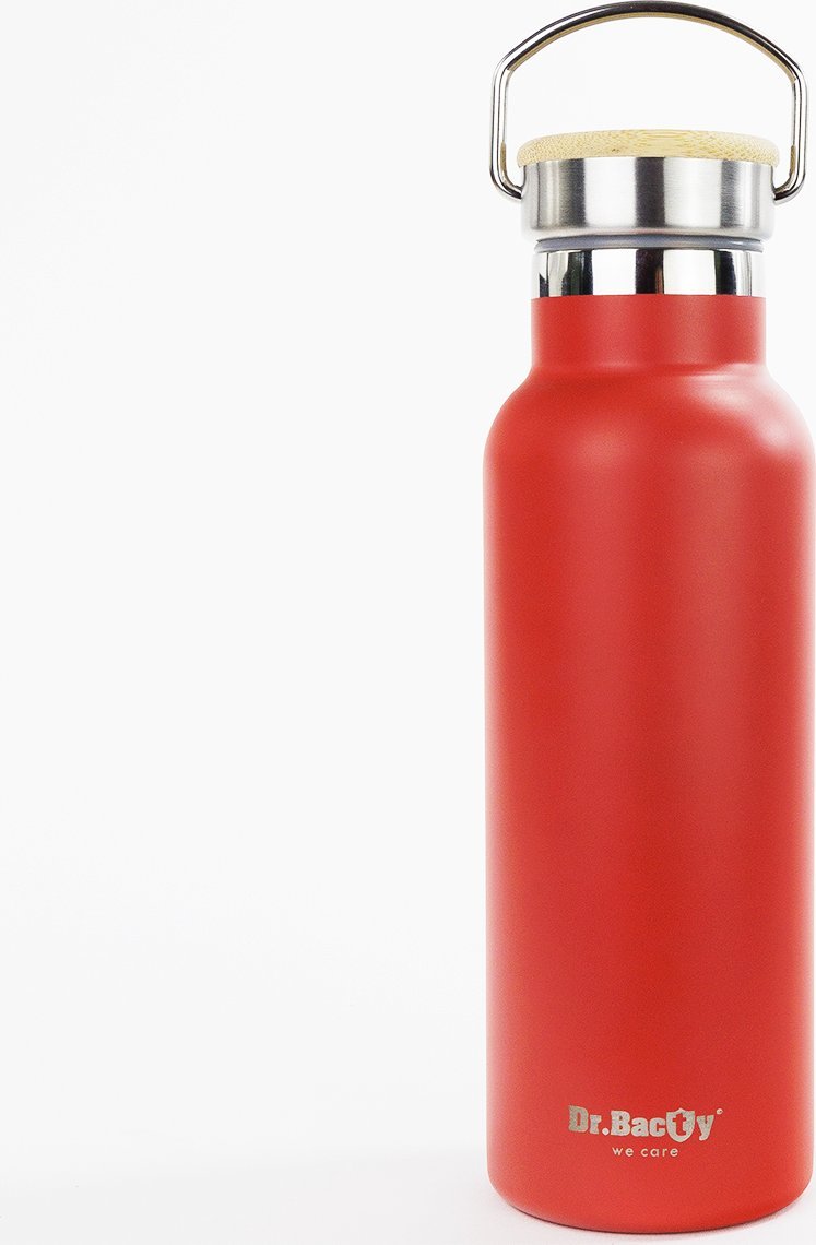 Dr.Bacty Butelka termiczna stalowa Iris 500 ml - czerwona